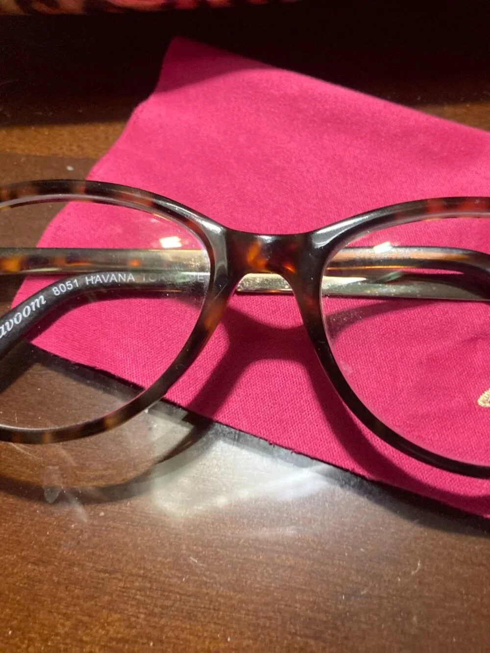 VAVOOM  by VIVIAN  MORGAN   OOM8051 HAVANA TORTOISE  EYECLASSES AND CASE